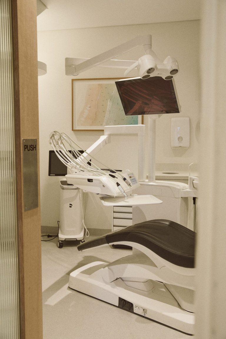 A treatment room at Dental Collective Rose Bay, seen from the doorway